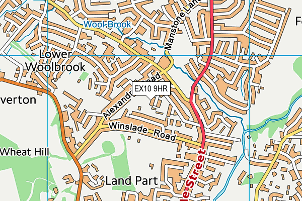 EX10 9HR map - OS VectorMap District (Ordnance Survey)