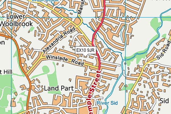 EX10 9JR map - OS VectorMap District (Ordnance Survey)