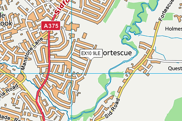 EX10 9LE map - OS VectorMap District (Ordnance Survey)