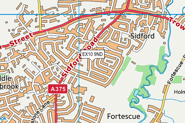 EX10 9ND map - OS VectorMap District (Ordnance Survey)