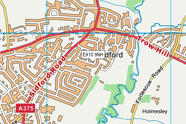 EX10 9NH map - OS VectorMap District (Ordnance Survey)