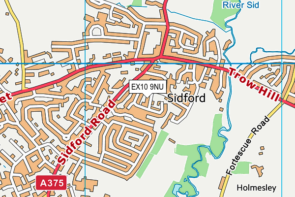 EX10 9NU map - OS VectorMap District (Ordnance Survey)