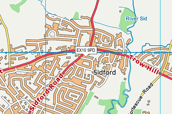 EX10 9PD map - OS VectorMap District (Ordnance Survey)