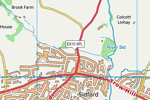 EX10 9PL map - OS VectorMap District (Ordnance Survey)