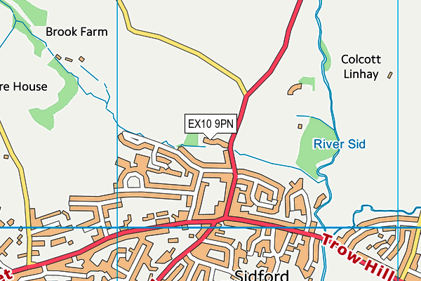 EX10 9PN map - OS VectorMap District (Ordnance Survey)