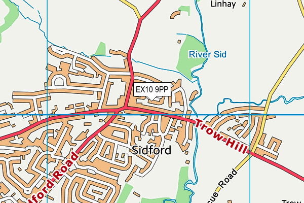 EX10 9PP map - OS VectorMap District (Ordnance Survey)