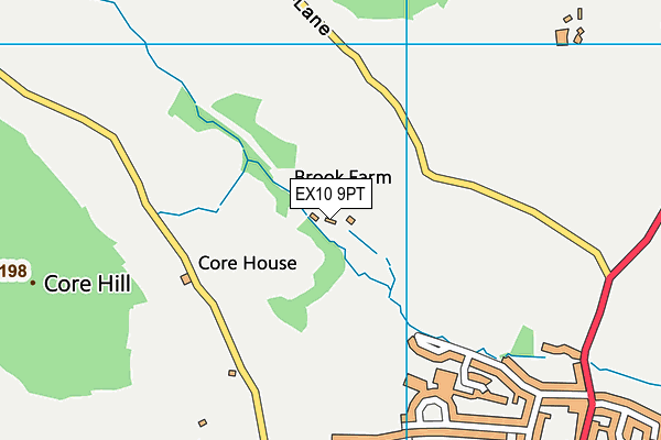 EX10 9PT map - OS VectorMap District (Ordnance Survey)