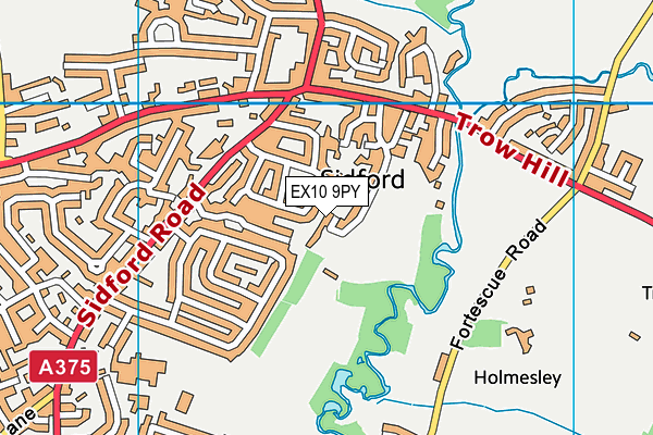 EX10 9PY map - OS VectorMap District (Ordnance Survey)