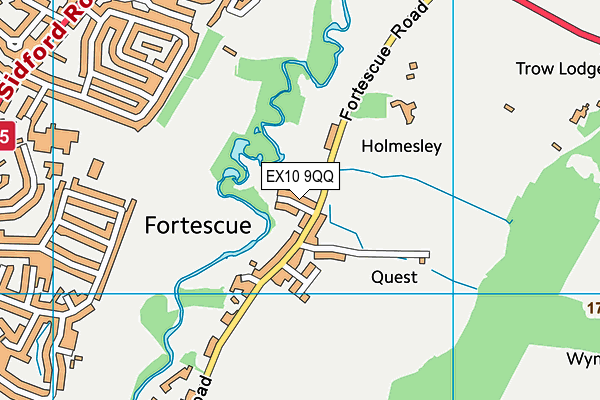 EX10 9QQ map - OS VectorMap District (Ordnance Survey)