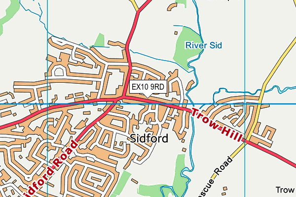 EX10 9RD map - OS VectorMap District (Ordnance Survey)