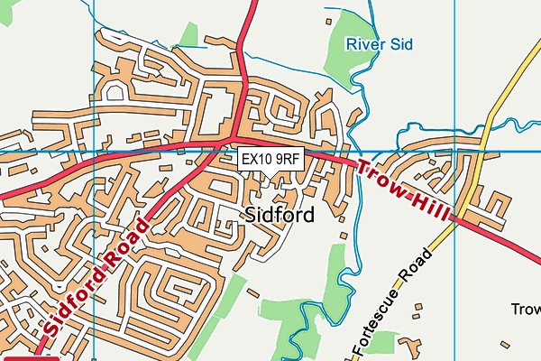 EX10 9RF map - OS VectorMap District (Ordnance Survey)