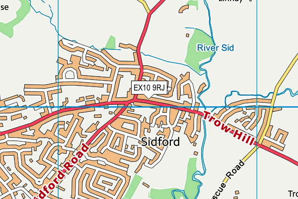 EX10 9RJ map - OS VectorMap District (Ordnance Survey)