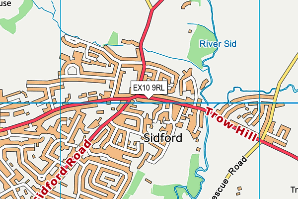 EX10 9RL map - OS VectorMap District (Ordnance Survey)