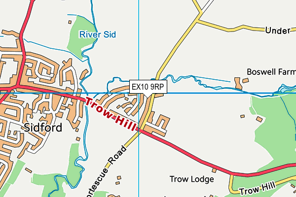 EX10 9RP map - OS VectorMap District (Ordnance Survey)