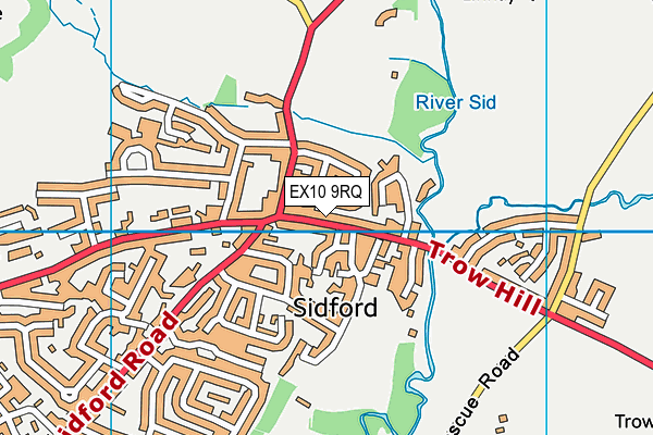 EX10 9RQ map - OS VectorMap District (Ordnance Survey)