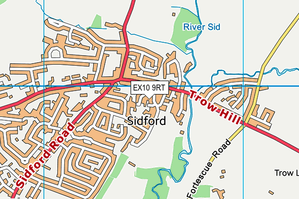 EX10 9RT map - OS VectorMap District (Ordnance Survey)