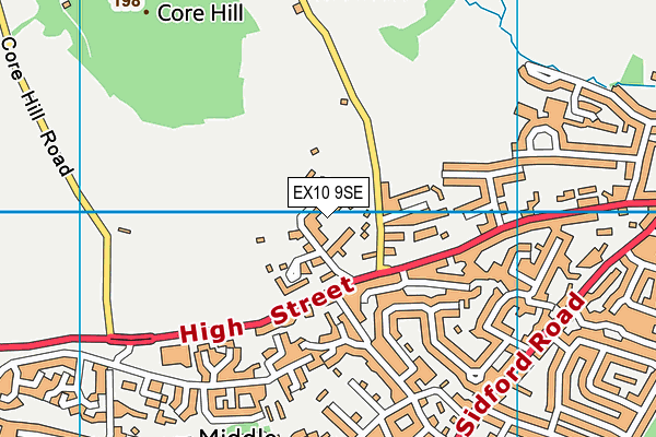 EX10 9SE map - OS VectorMap District (Ordnance Survey)