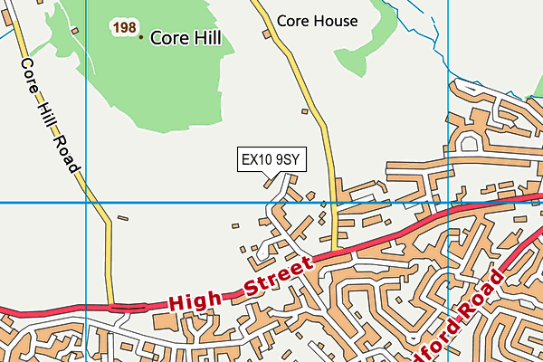 EX10 9SY map - OS VectorMap District (Ordnance Survey)