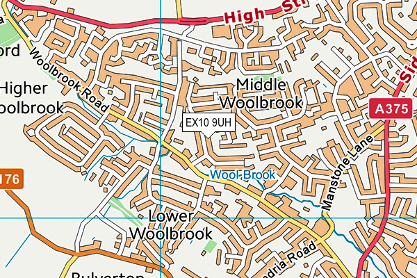 EX10 9UH map - OS VectorMap District (Ordnance Survey)