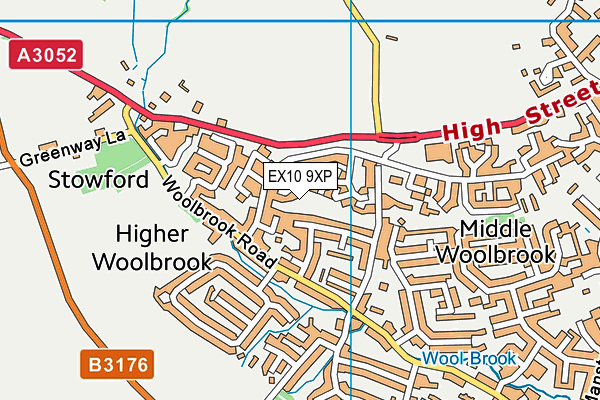 EX10 9XP map - OS VectorMap District (Ordnance Survey)