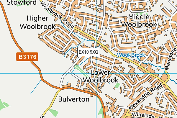 EX10 9XQ map - OS VectorMap District (Ordnance Survey)