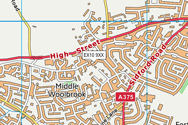 EX10 9XX map - OS VectorMap District (Ordnance Survey)