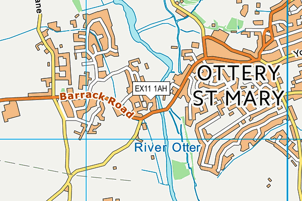 EX11 1AH map - OS VectorMap District (Ordnance Survey)