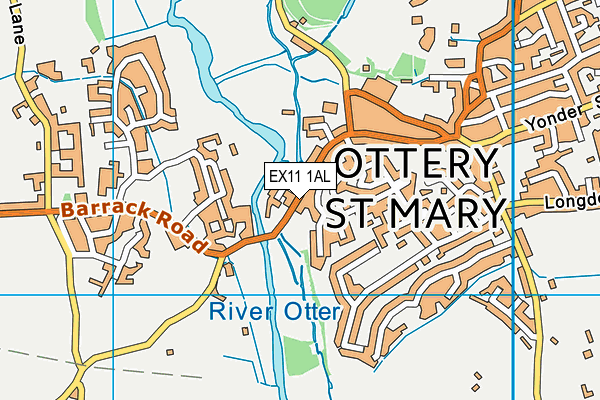 EX11 1AL map - OS VectorMap District (Ordnance Survey)