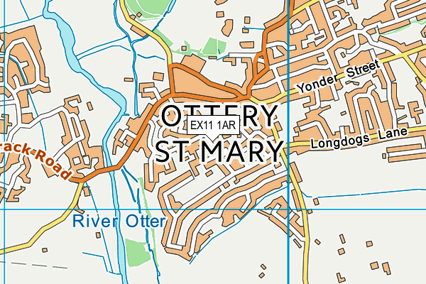 EX11 1AR map - OS VectorMap District (Ordnance Survey)
