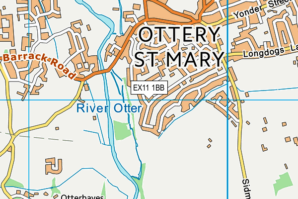 EX11 1BB map - OS VectorMap District (Ordnance Survey)