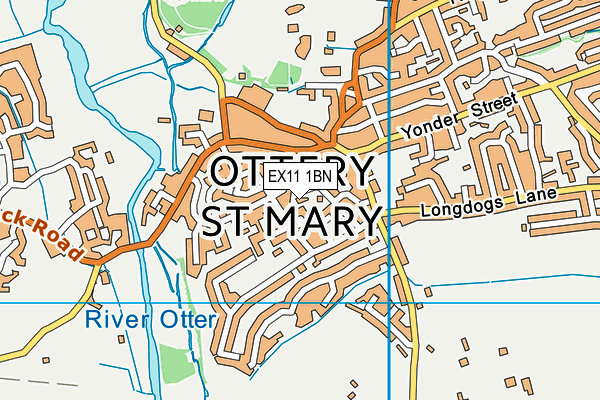 EX11 1BN map - OS VectorMap District (Ordnance Survey)