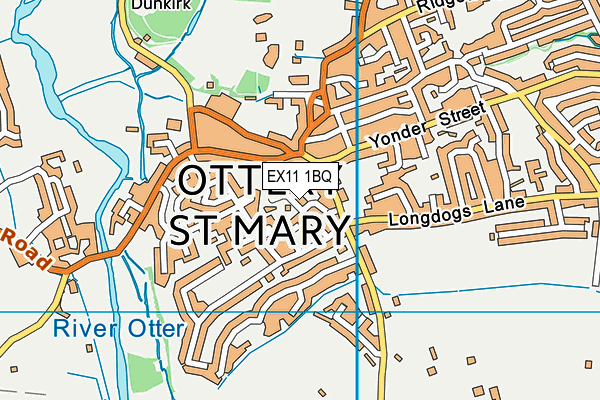 EX11 1BQ map - OS VectorMap District (Ordnance Survey)