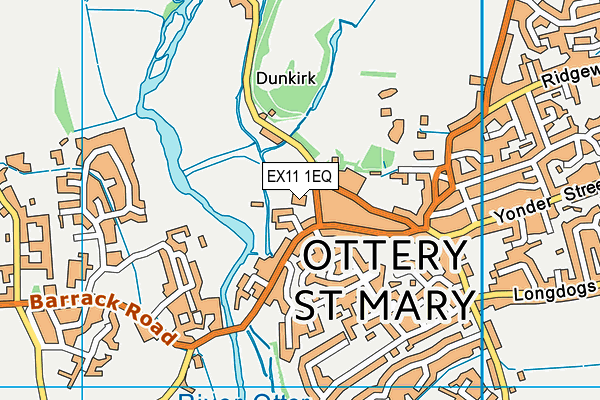 EX11 1EQ map - OS VectorMap District (Ordnance Survey)