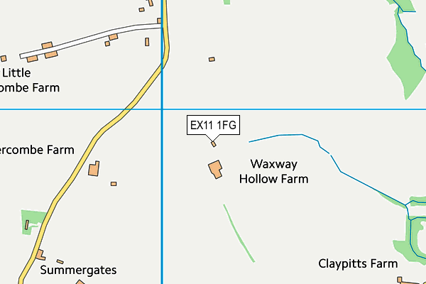 EX11 1FG map - OS VectorMap District (Ordnance Survey)