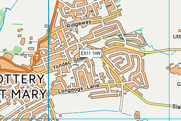 EX11 1HN map - OS VectorMap District (Ordnance Survey)