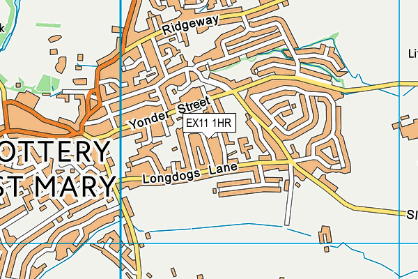 EX11 1HR map - OS VectorMap District (Ordnance Survey)