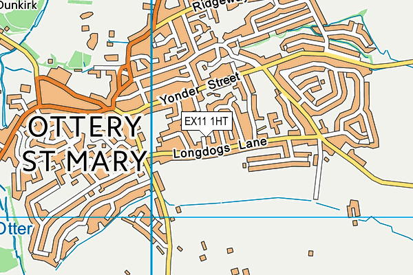 EX11 1HT map - OS VectorMap District (Ordnance Survey)