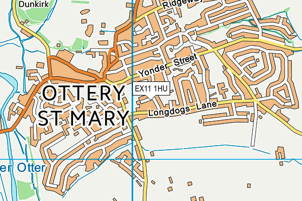 EX11 1HU map - OS VectorMap District (Ordnance Survey)