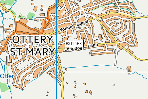 EX11 1HX map - OS VectorMap District (Ordnance Survey)