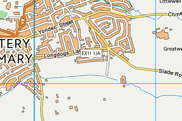 EX11 1JA map - OS VectorMap District (Ordnance Survey)