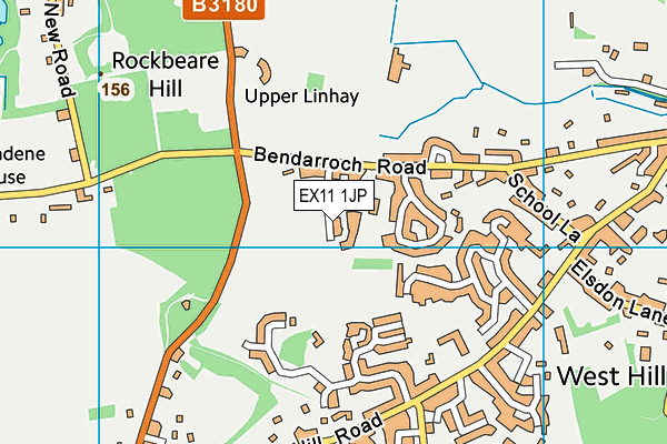 EX11 1JP map - OS VectorMap District (Ordnance Survey)