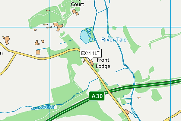 EX11 1LT map - OS VectorMap District (Ordnance Survey)
