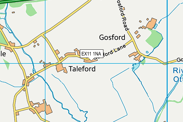 EX11 1NA map - OS VectorMap District (Ordnance Survey)