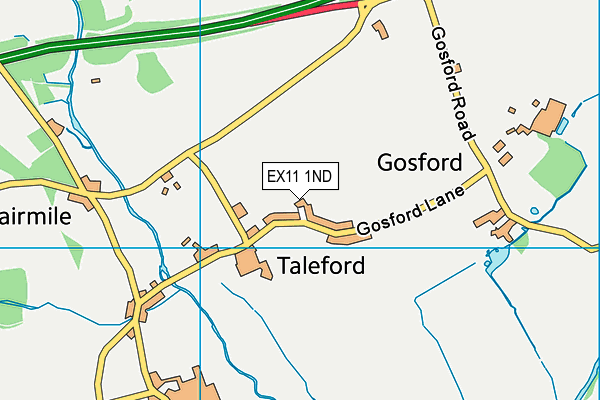 EX11 1ND map - OS VectorMap District (Ordnance Survey)