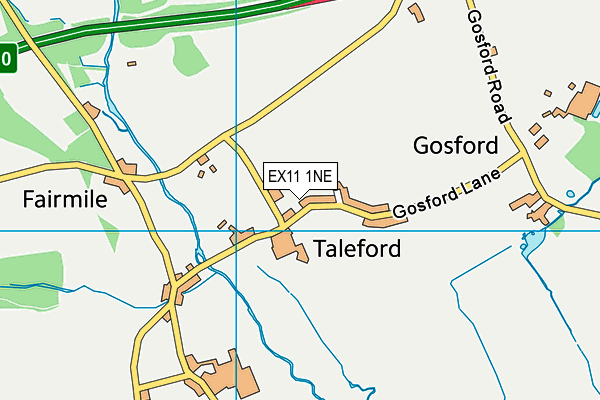 EX11 1NE map - OS VectorMap District (Ordnance Survey)