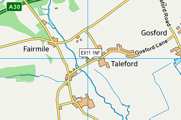 EX11 1NF map - OS VectorMap District (Ordnance Survey)