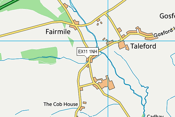 EX11 1NH map - OS VectorMap District (Ordnance Survey)