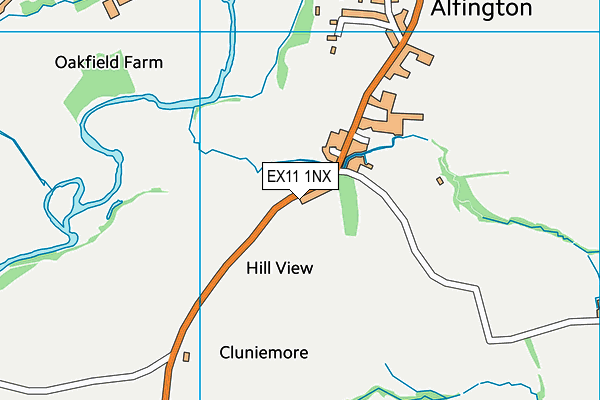 EX11 1NX map - OS VectorMap District (Ordnance Survey)