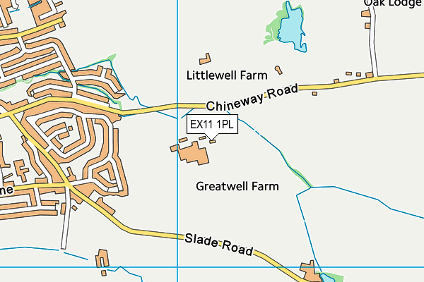 EX11 1PL map - OS VectorMap District (Ordnance Survey)