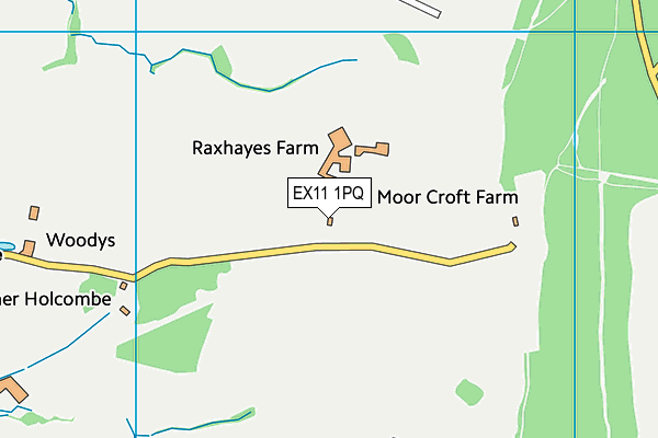 EX11 1PQ map - OS VectorMap District (Ordnance Survey)